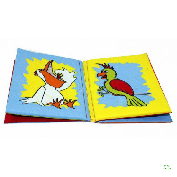 کتاب نرم پارچه ای طرح پرندگان